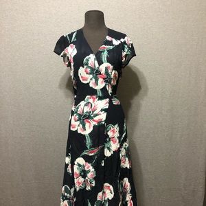 Reformation Carina Midi Wrap Dress